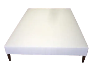 Sommier à lattes recouvert